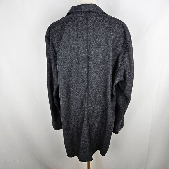 Trixi Schober Longline Cashmere Blazer Jacket Size 12 Dark Gray Germany Luxury - Picture 5 of 10